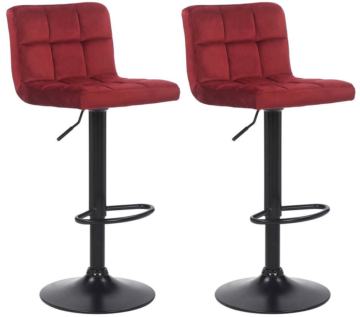 2-pack barstol Feni sammet