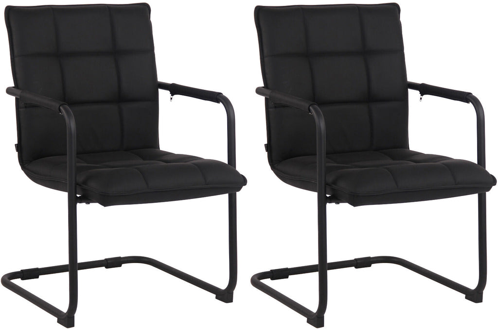 2-pack stolar Gandia äkta läder
