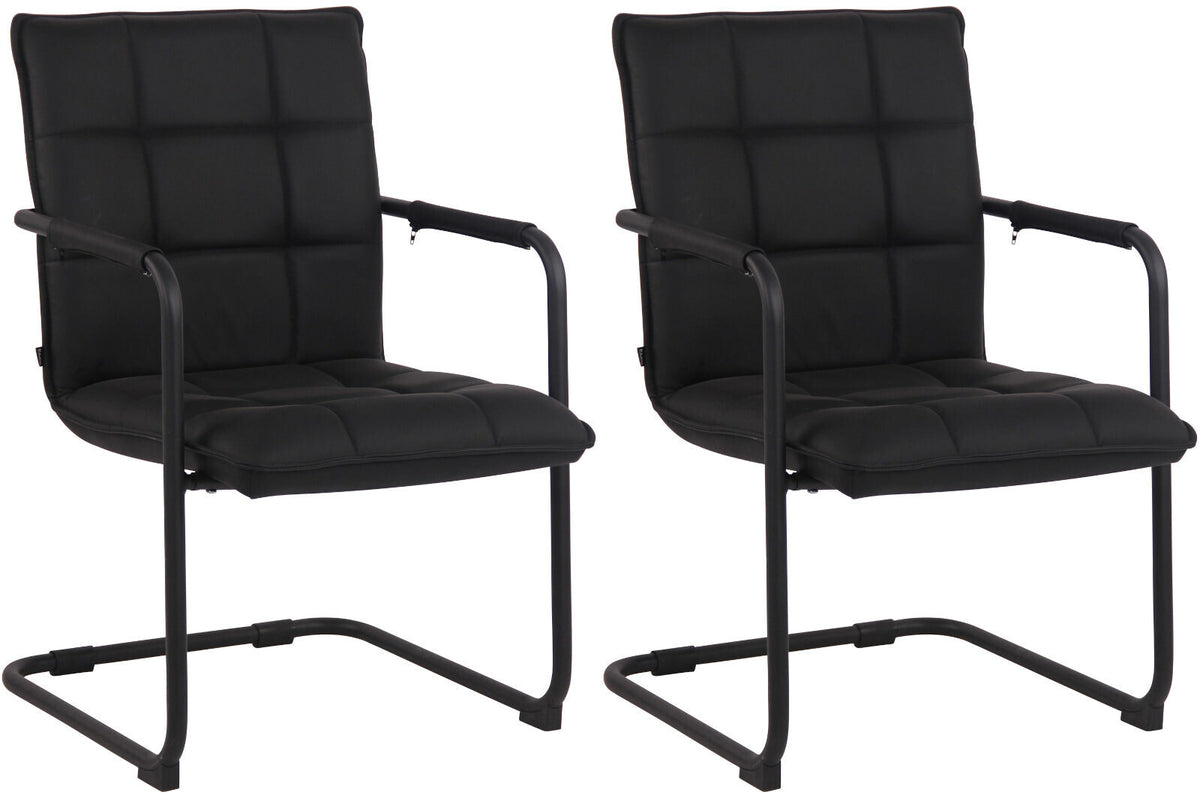 2-pack stolar Gandia äkta läder