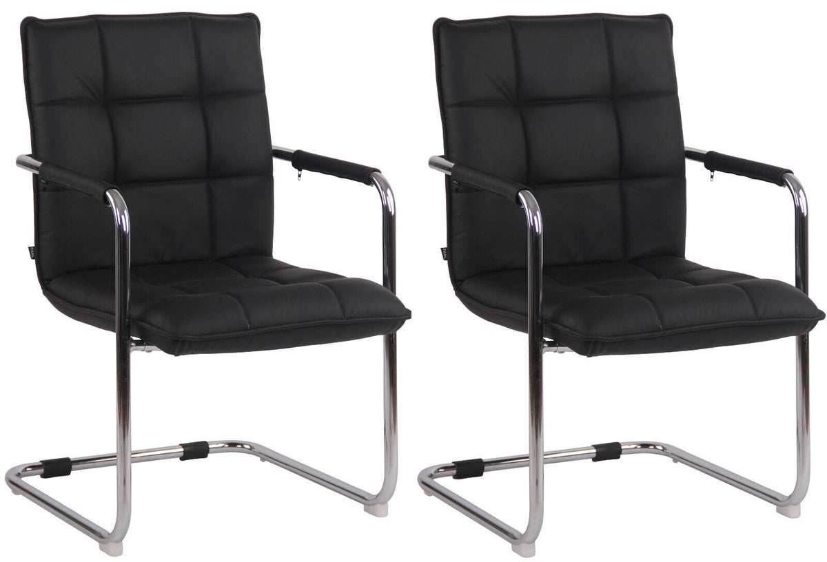 2-pack stolar Gandia äkta läder