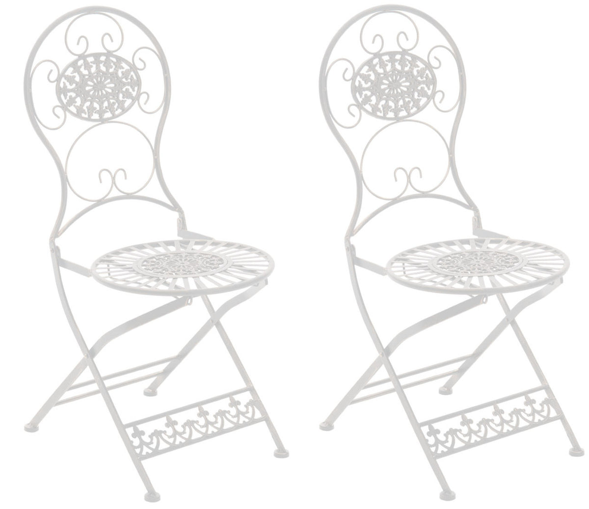 2-pack järn fällstolar Mani