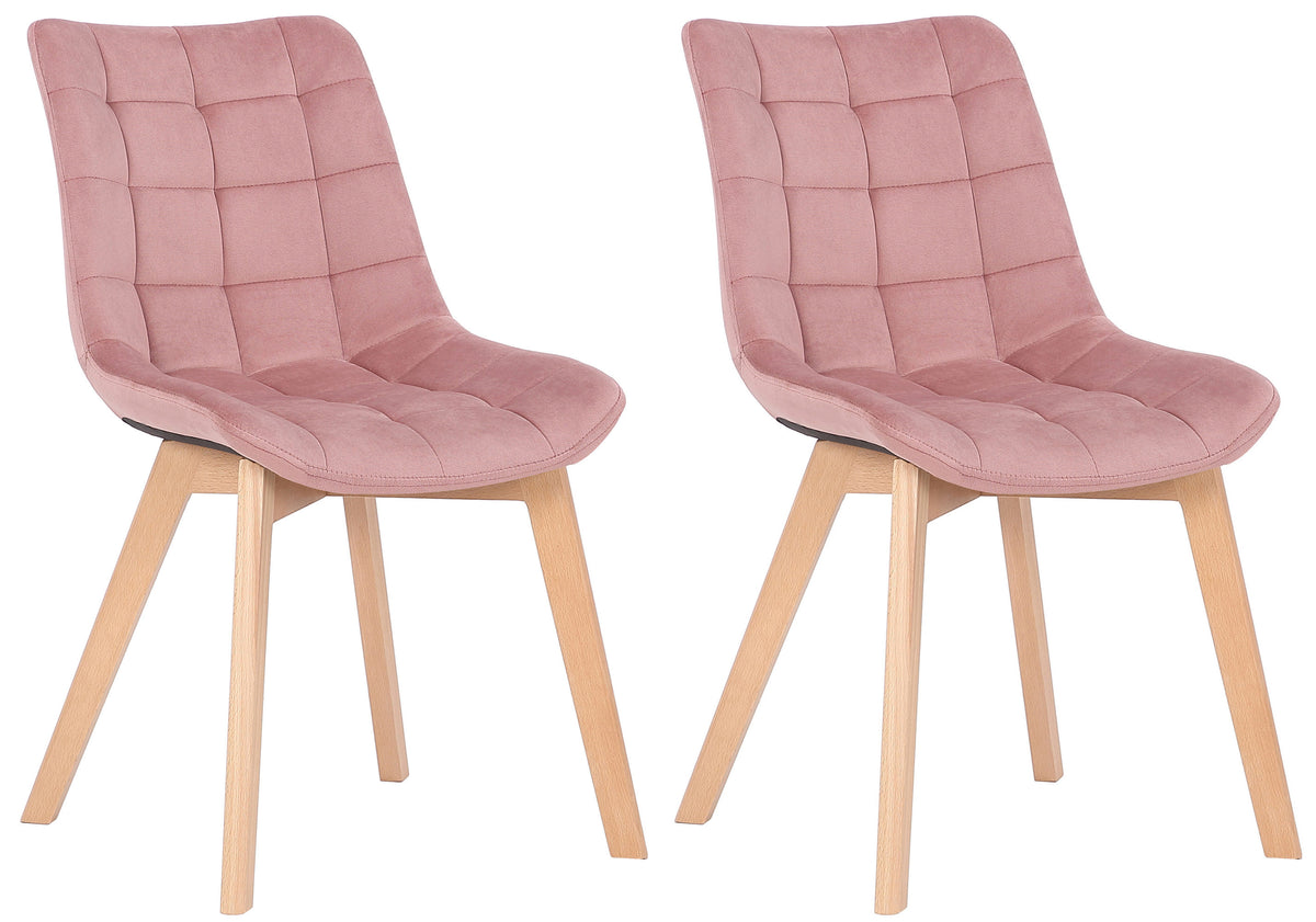 2-pack matstolar Passaic sammet