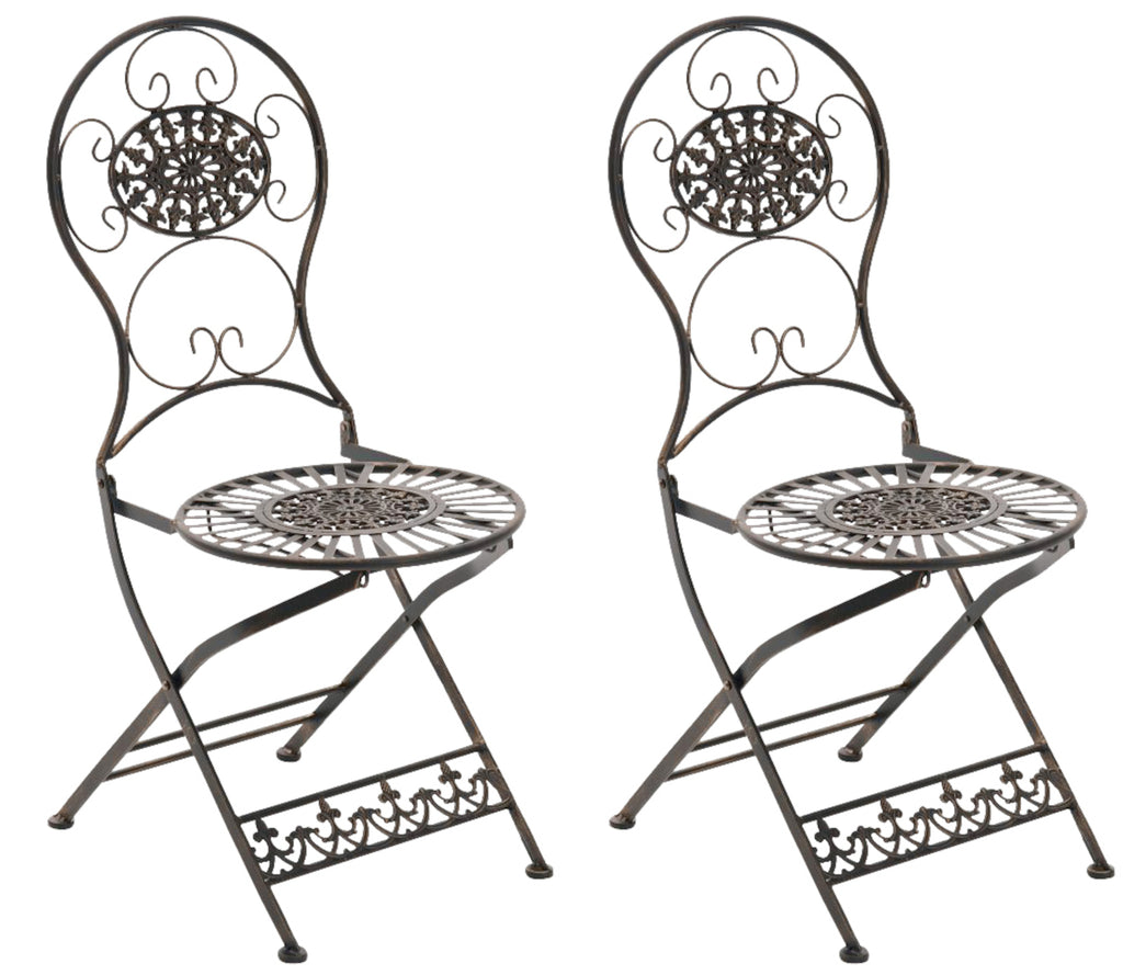 2-pack järn fällstolar Mani