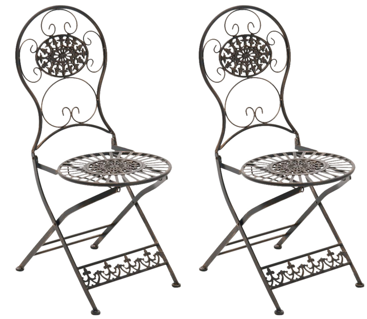 2-pack järn fällstolar Mani