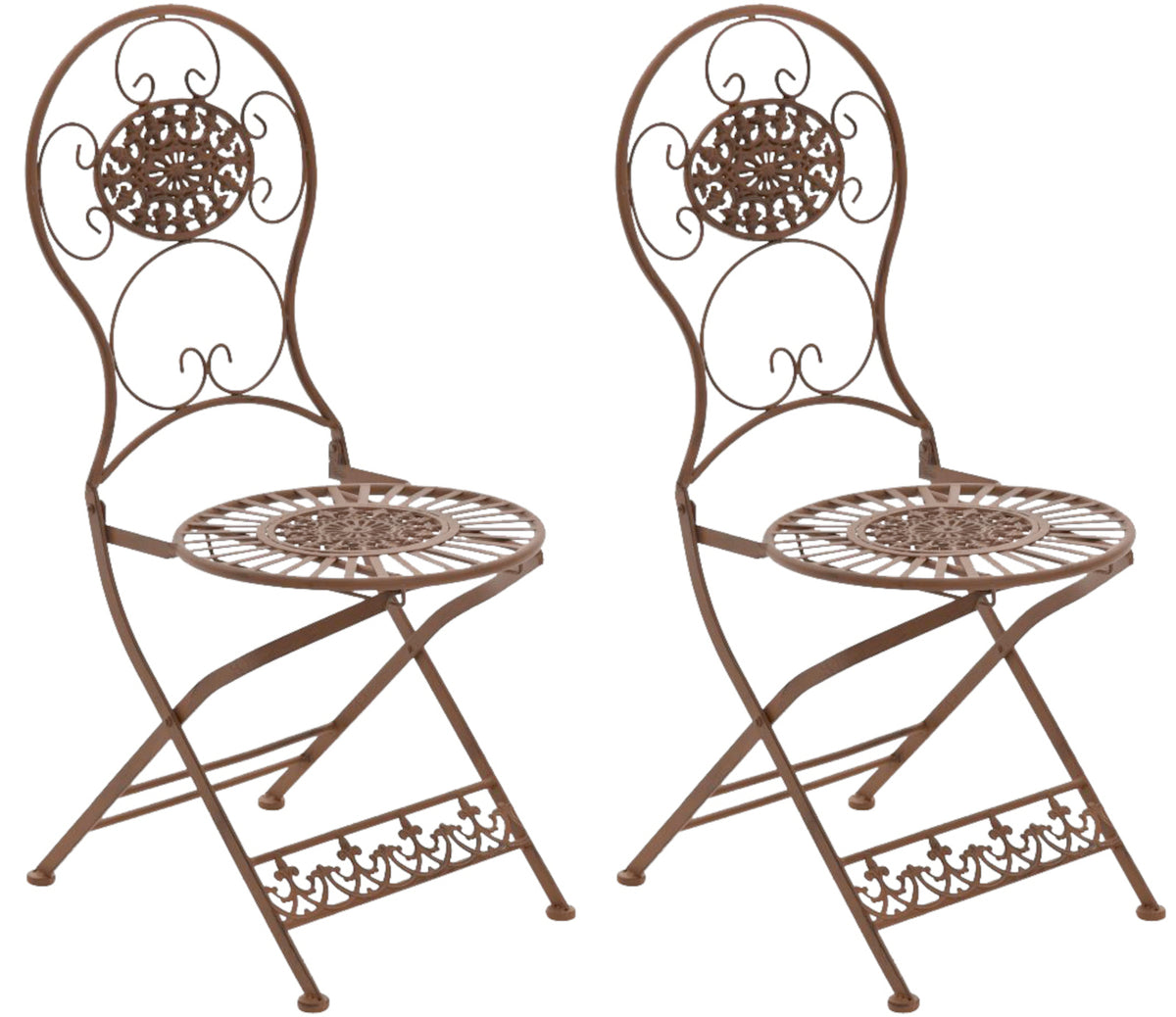 2-pack järn fällstolar Mani