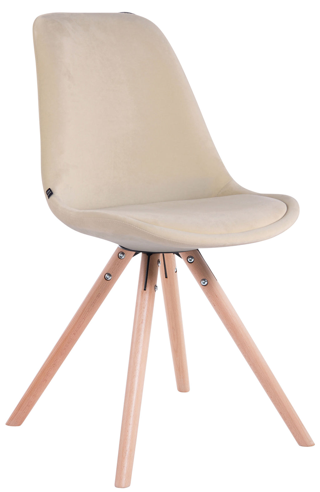 4-pack stolar Toulouse sammet rund