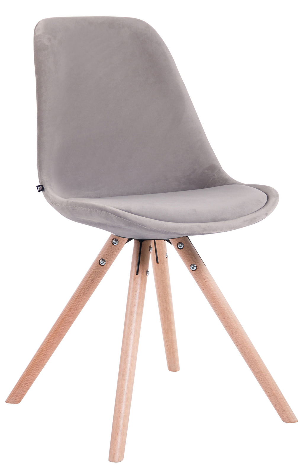 4-pack stolar Toulouse sammet rund