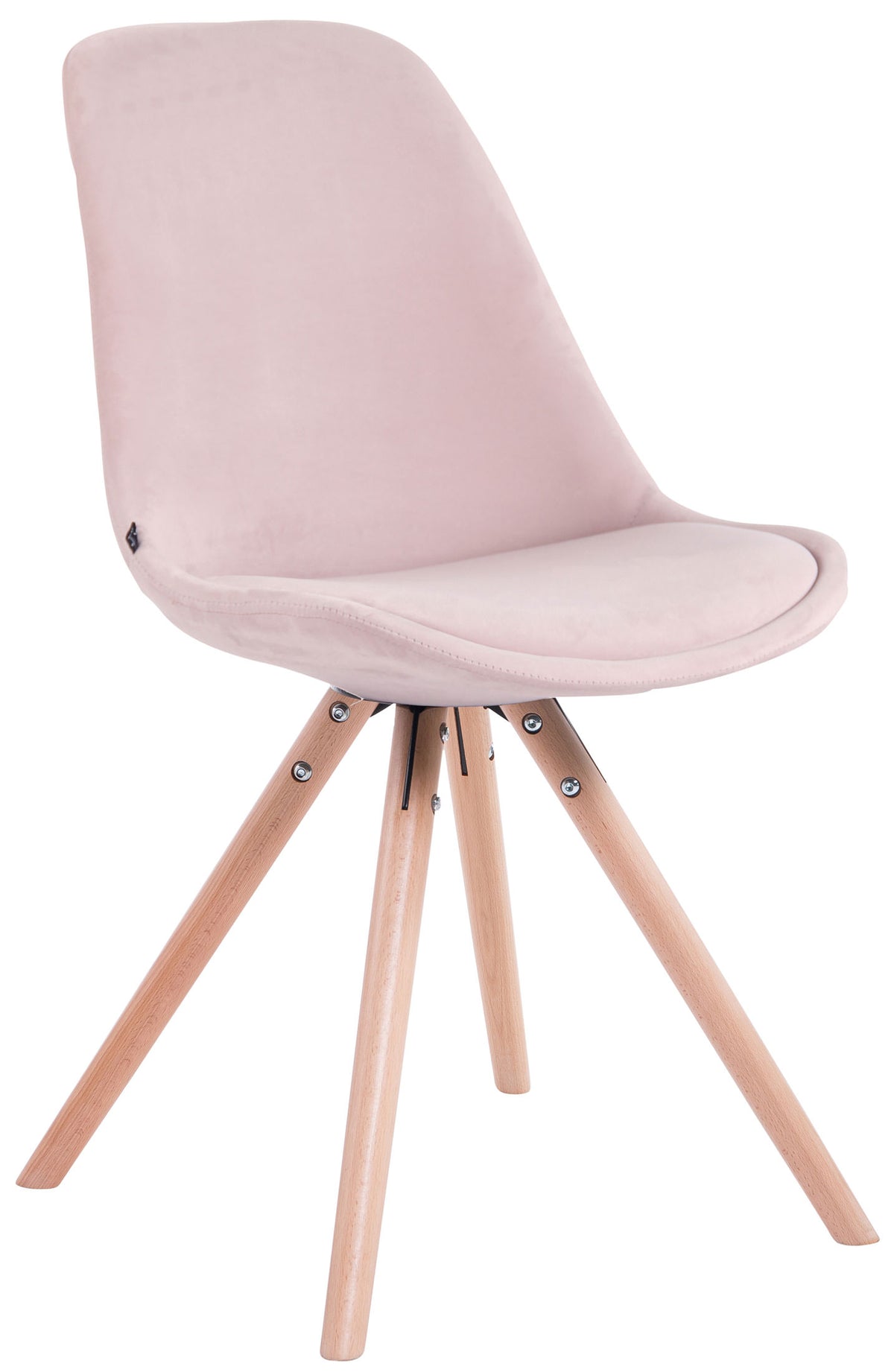 4-pack stolar Toulouse sammet rund