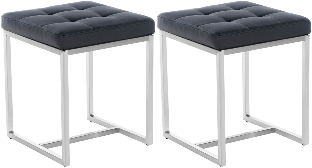 2-pack rostfritt stål sittpall Barci