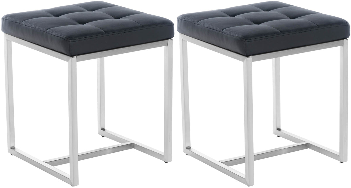 2-pack rostfritt stål sittpall Barci