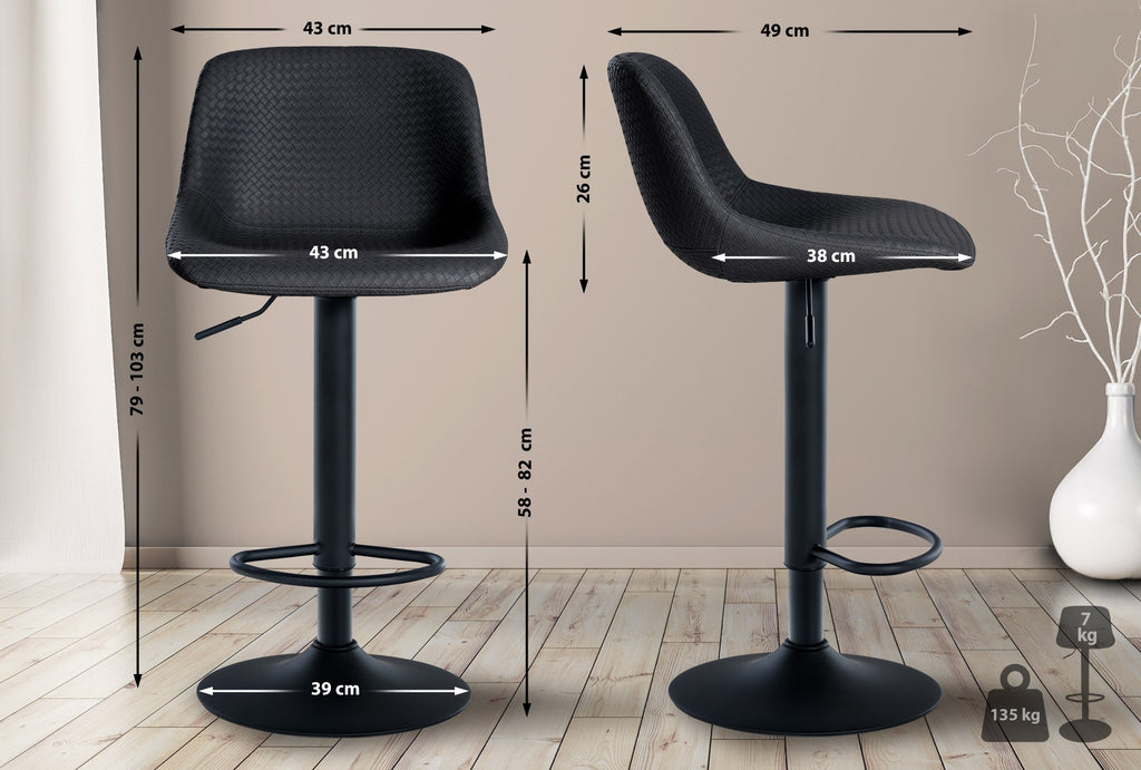 2-pack barstol Loft
