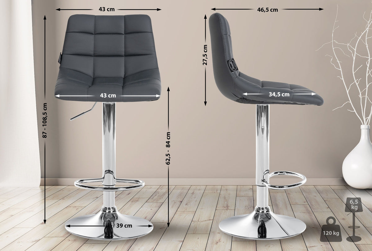 2-pack barstol Jerry konstläder