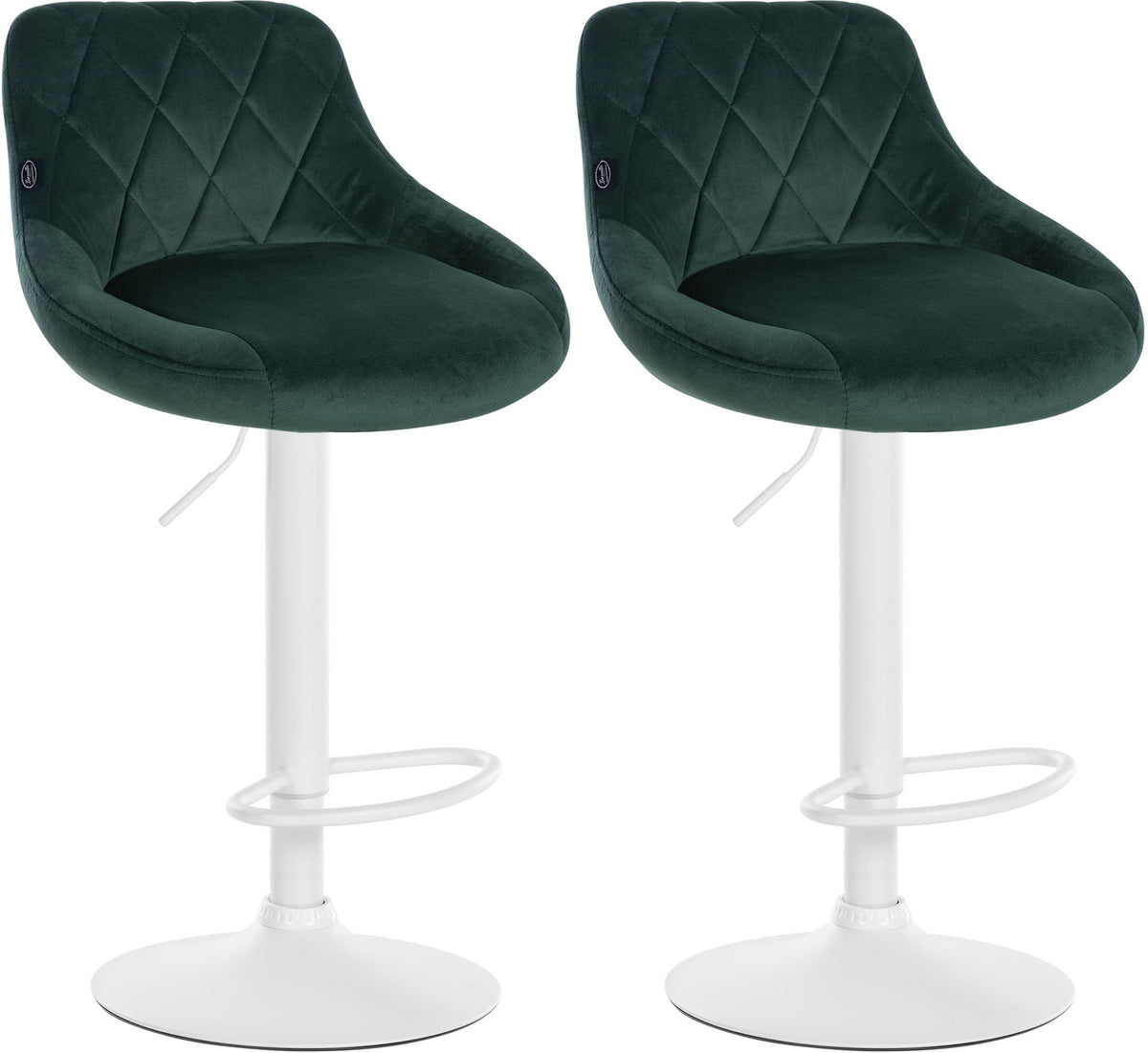 2-pack barstol Lazio sammet