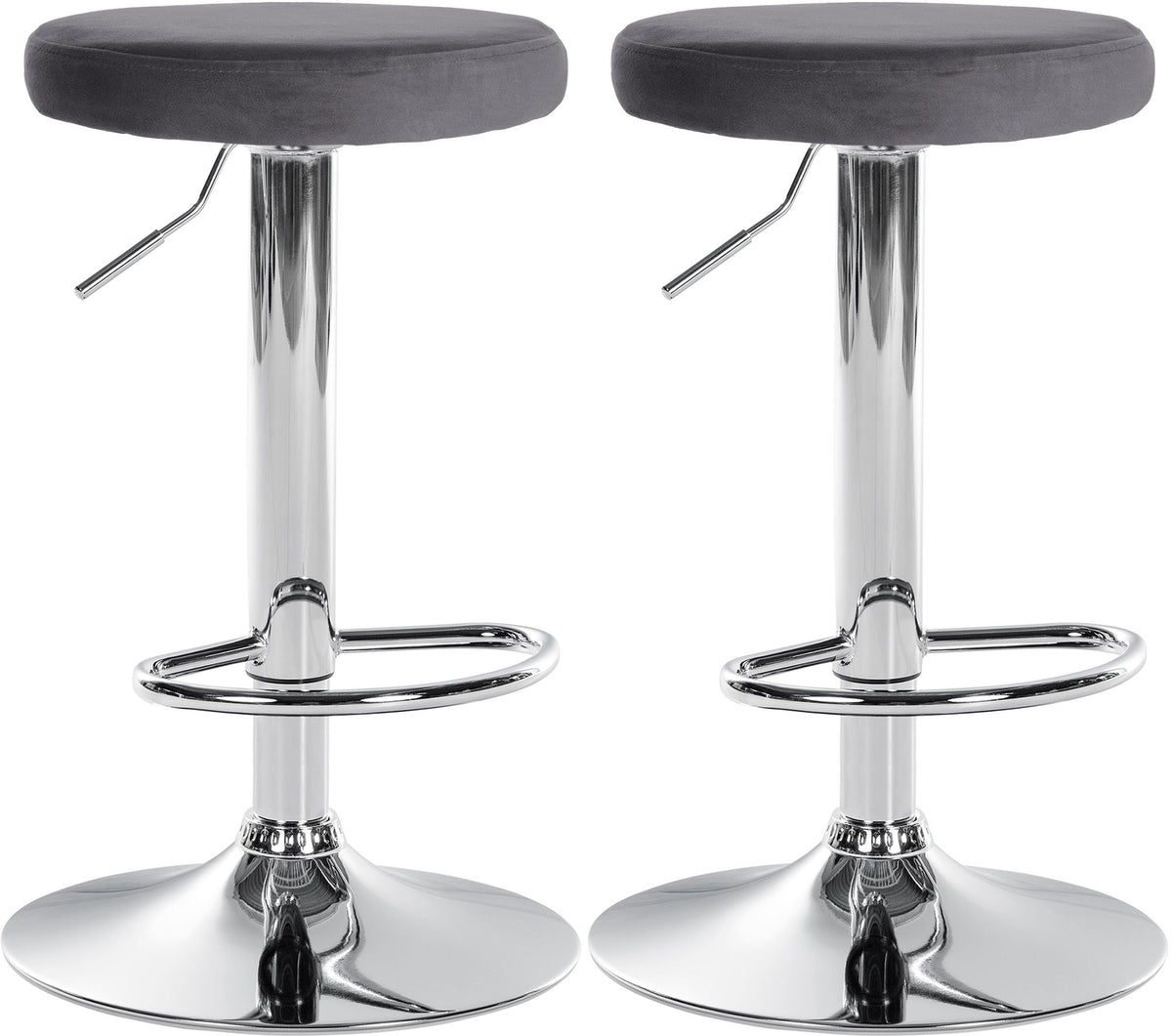 2-pack barstol Ponte sammet