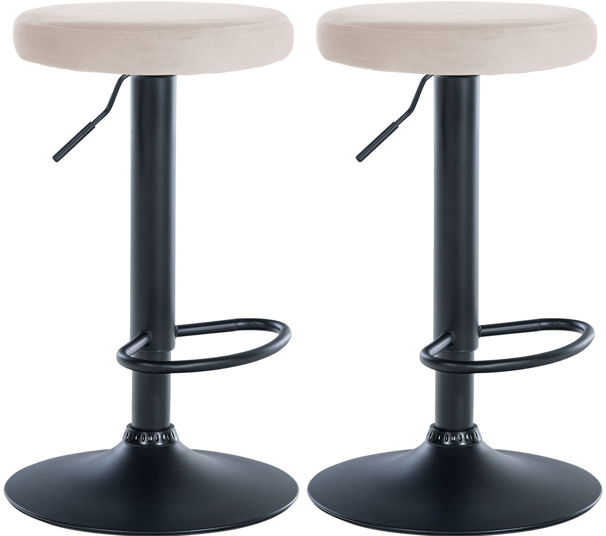 2-pack barstol Ponte sammet