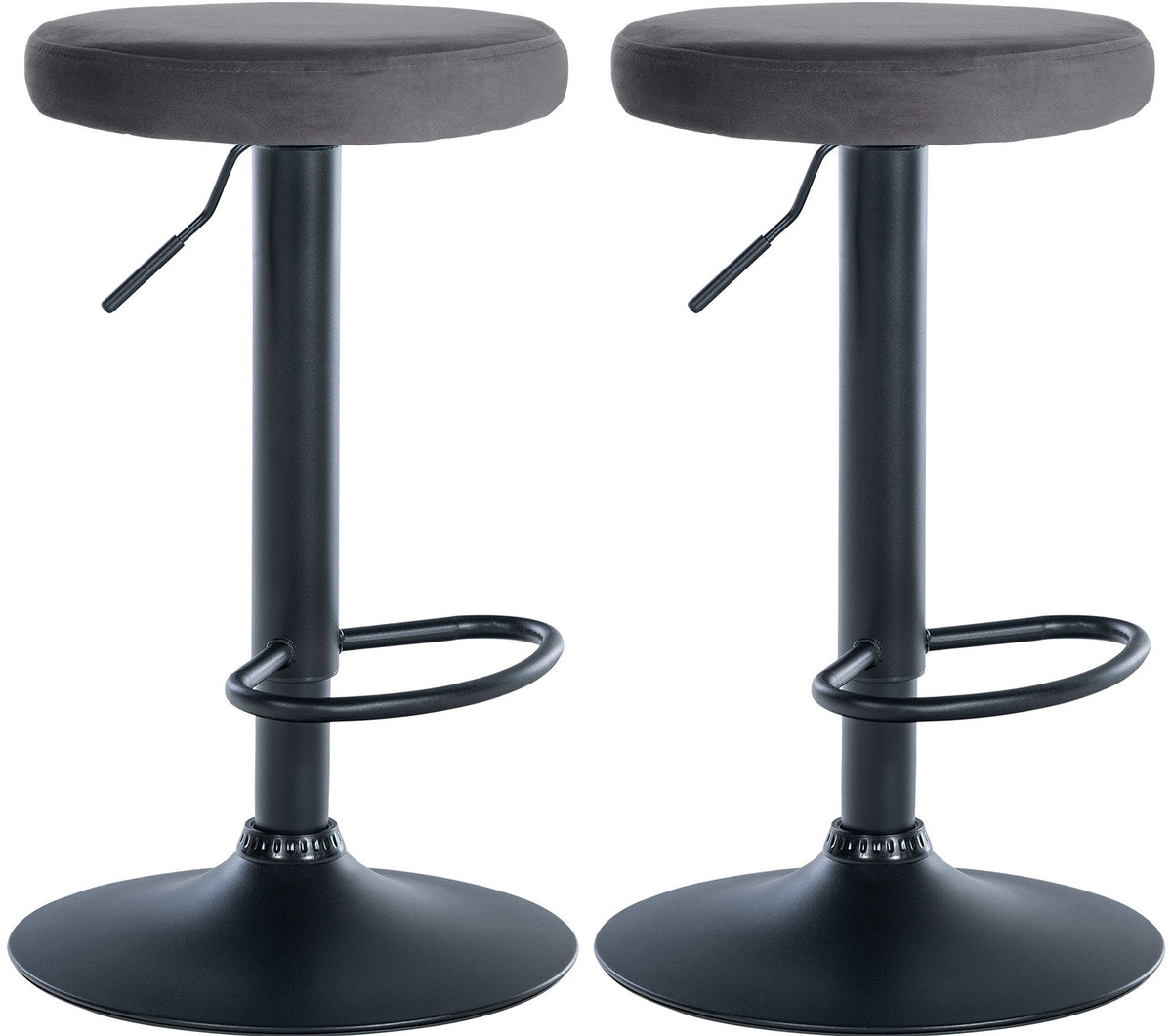 2-pack barstol Ponte sammet
