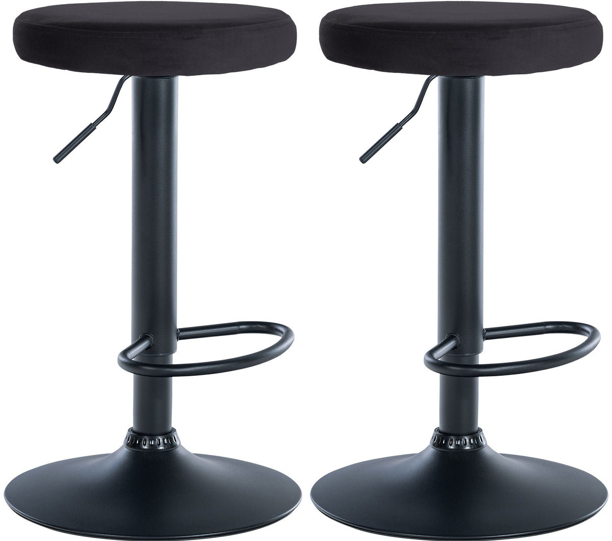 2-pack barstol Ponte sammet