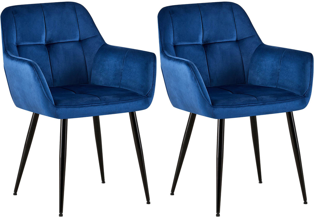 2-pack matstol Emia sammet