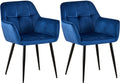 2-pack matstol Emia sammet