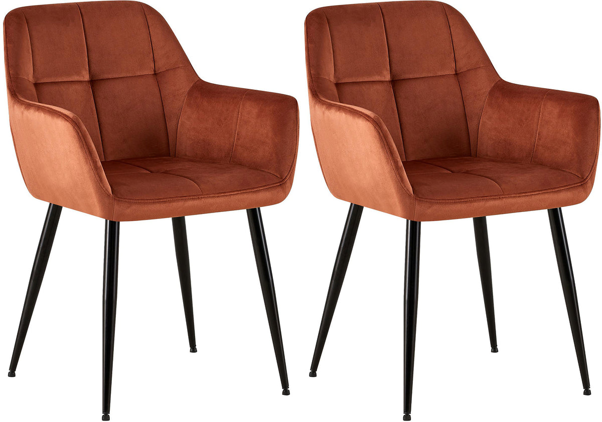 2-pack matstol Emia sammet