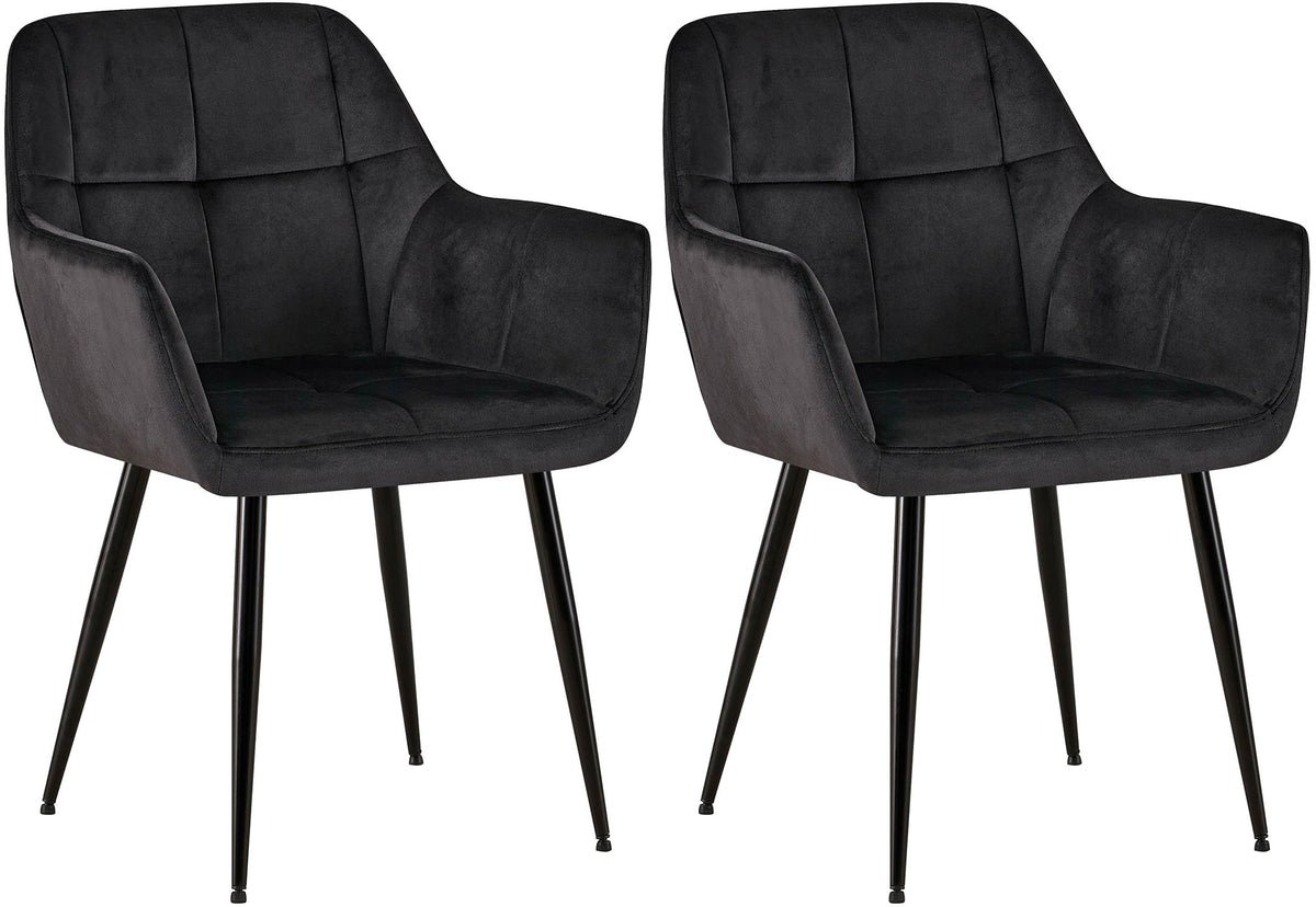 2-pack matstol Emia sammet