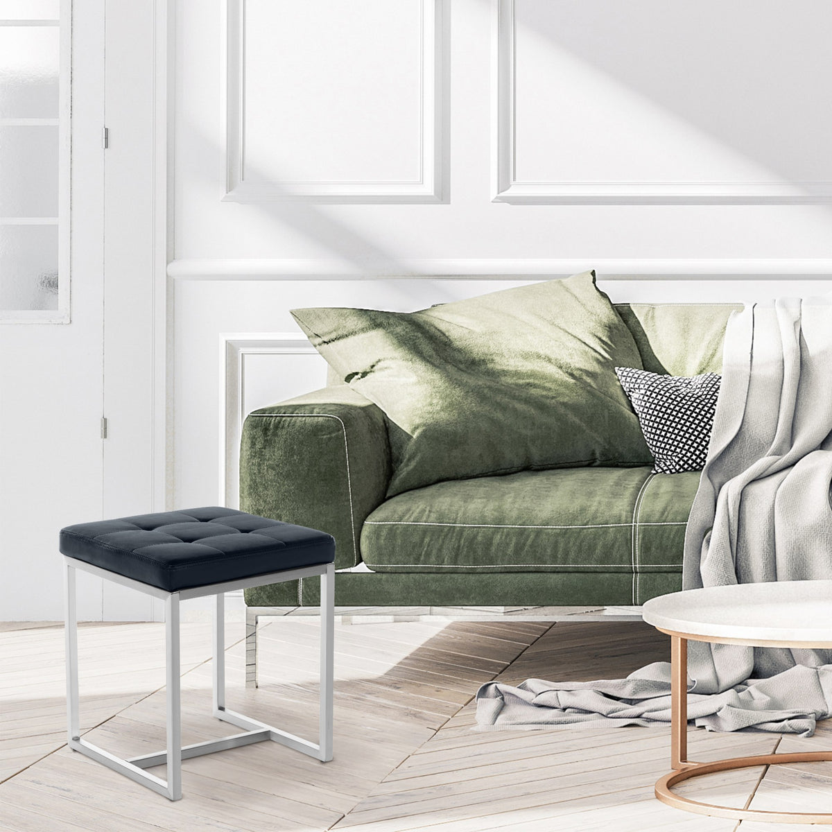Rostfritt stål sittpall Barci