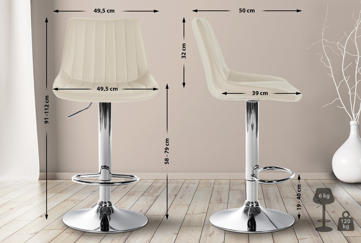 2-pack barstol Toni konstläder