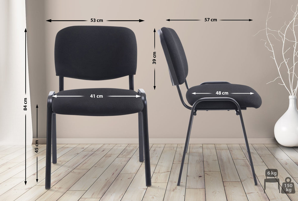 Stapelbar stol Ken XL tyg
