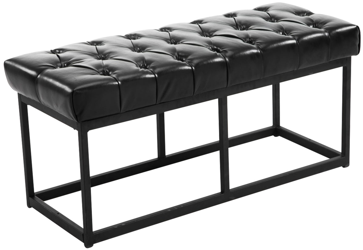 Sittbänk Amun konstläder svart