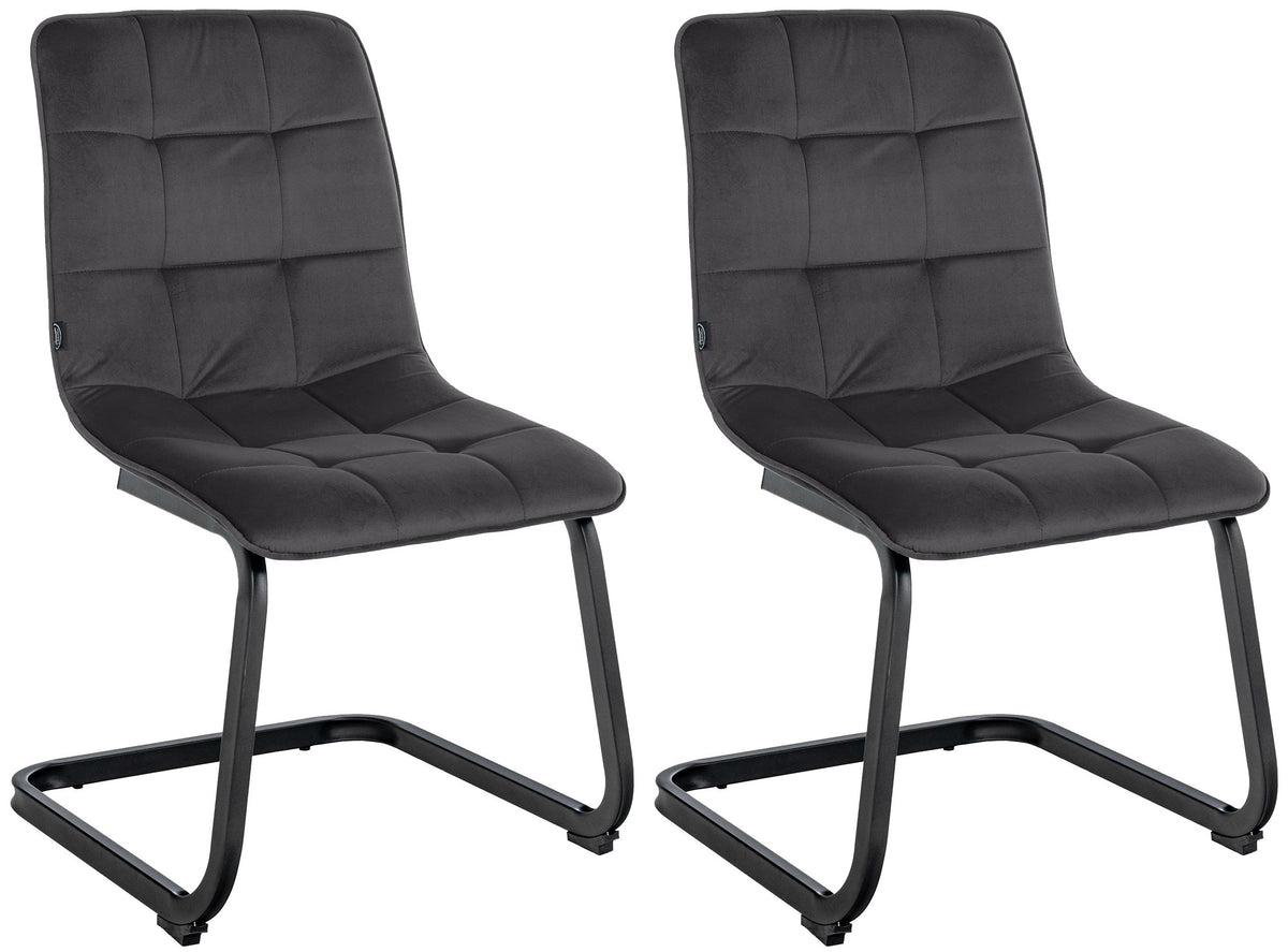 2-pack matstol Vermont sammet