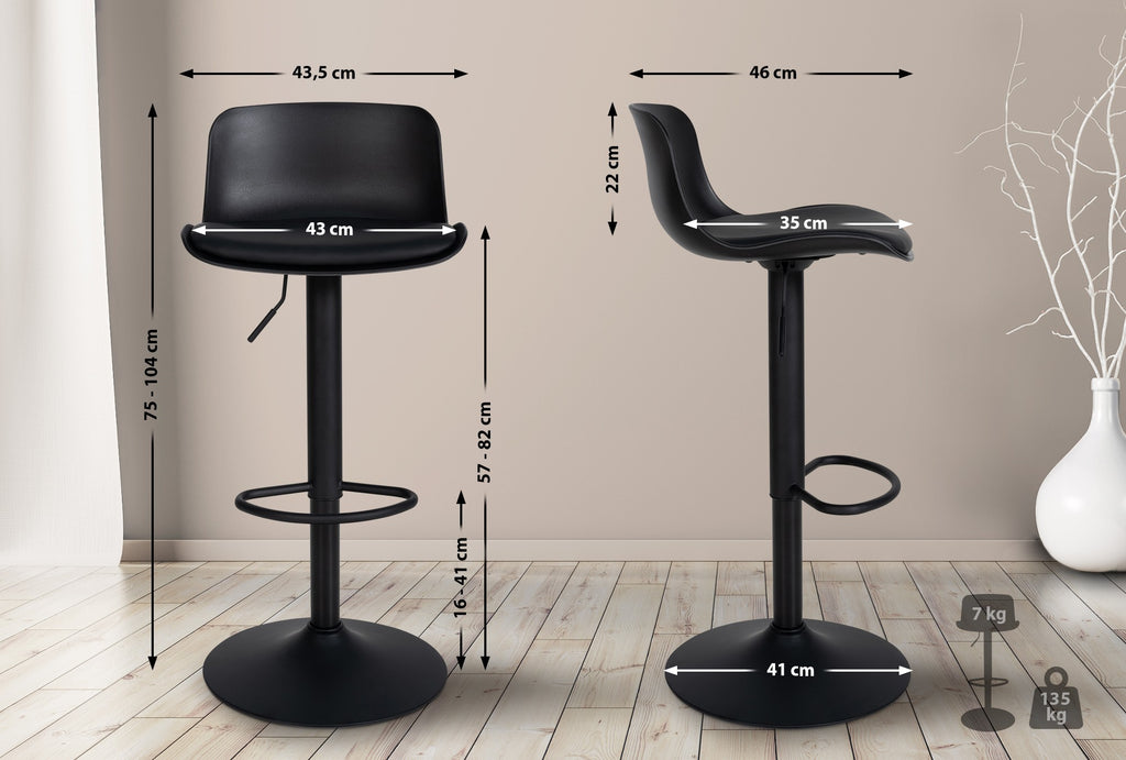 2-pack barstol Almada konstläder