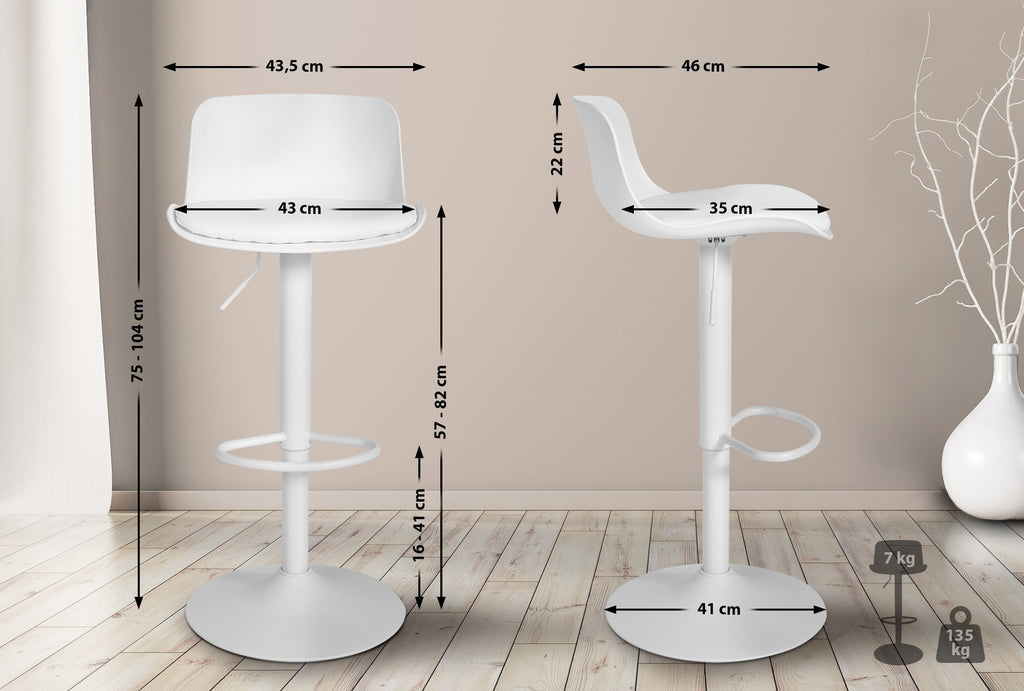 2-pack barstol Almada konstläder