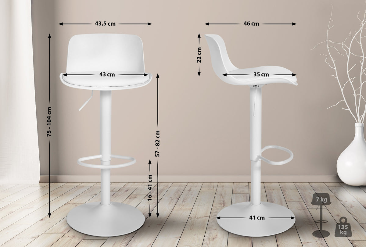 2-pack barstol Almada konstläder