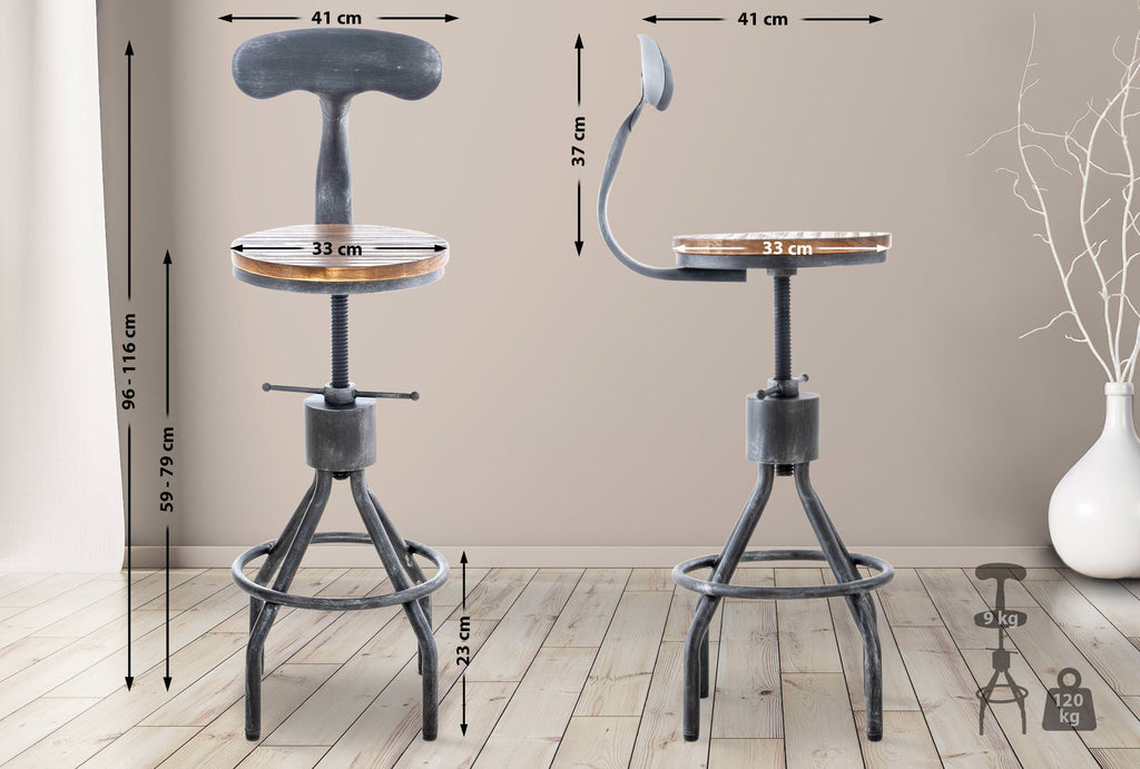2-pack barstol Hanam