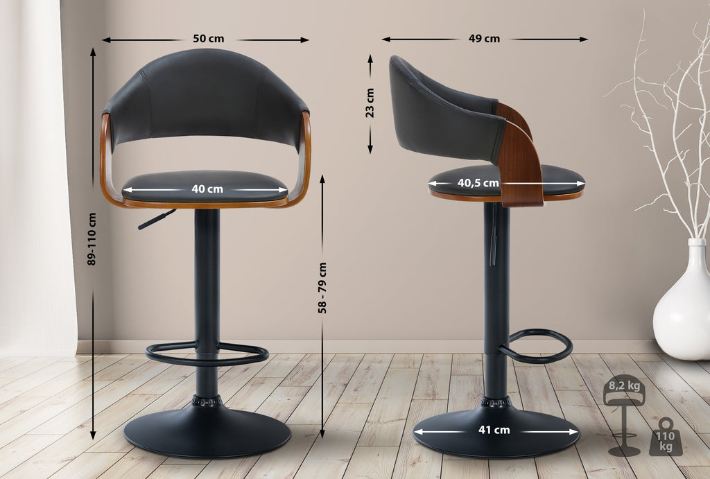 2-pack barstol Nilse konstläder