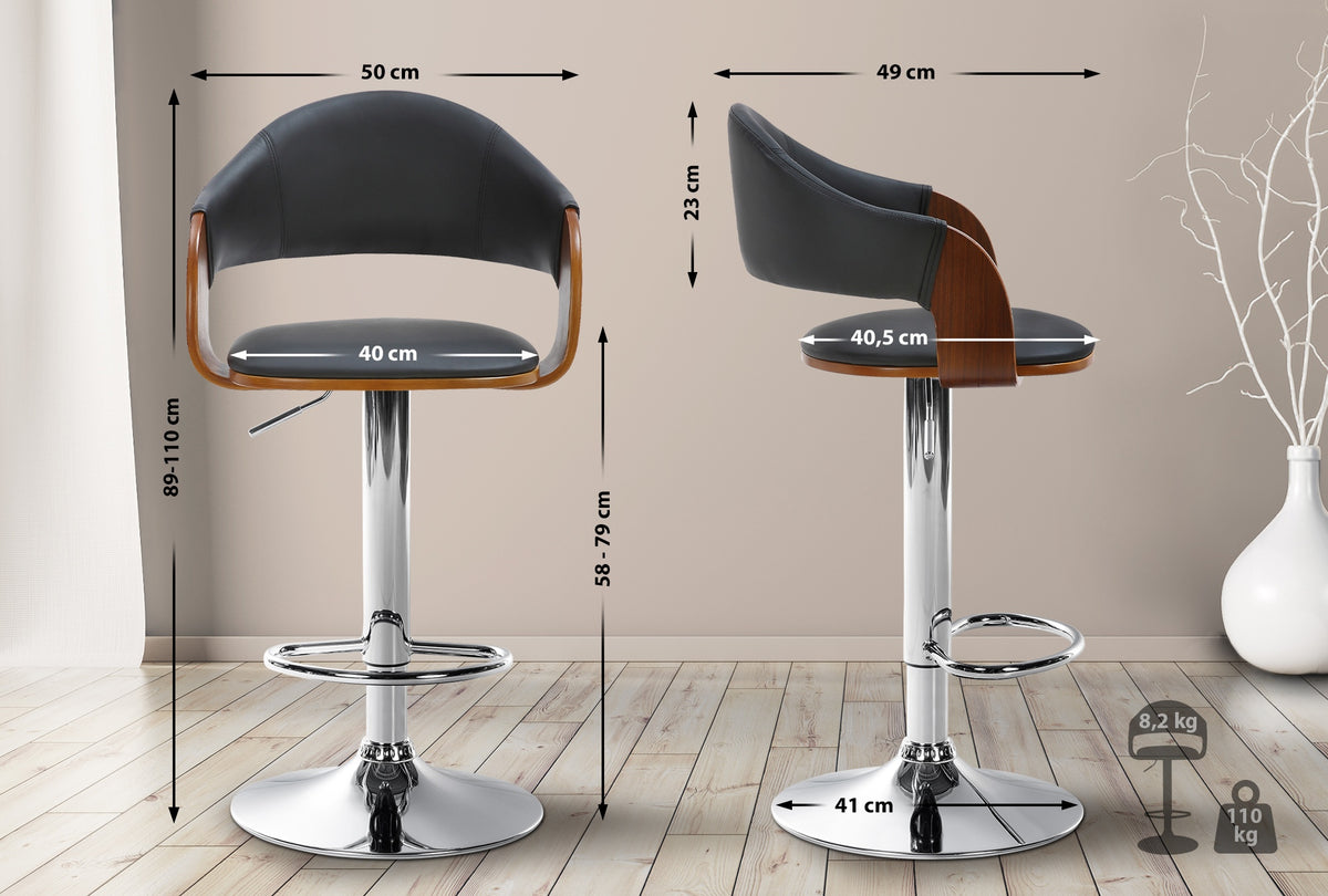 2-pack barstol Nilse konstläder
