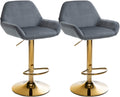 2-pack barstol Braga guld sammet