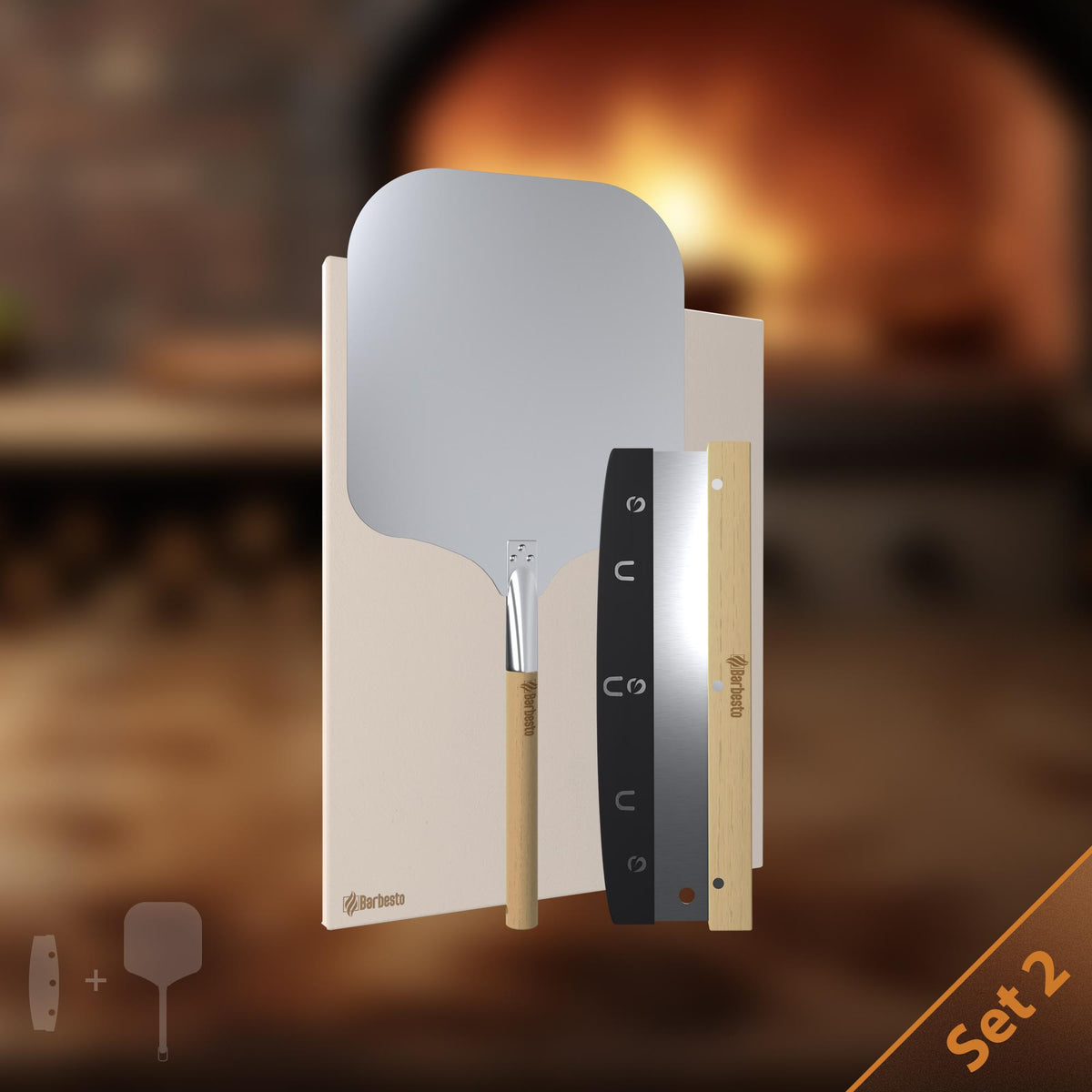Pizzasten-set