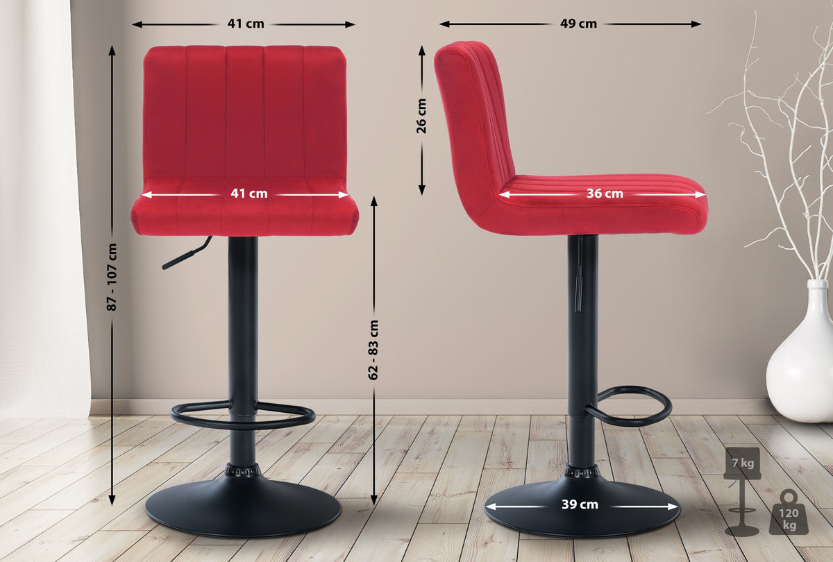 2-pack barstol Jamie sammet