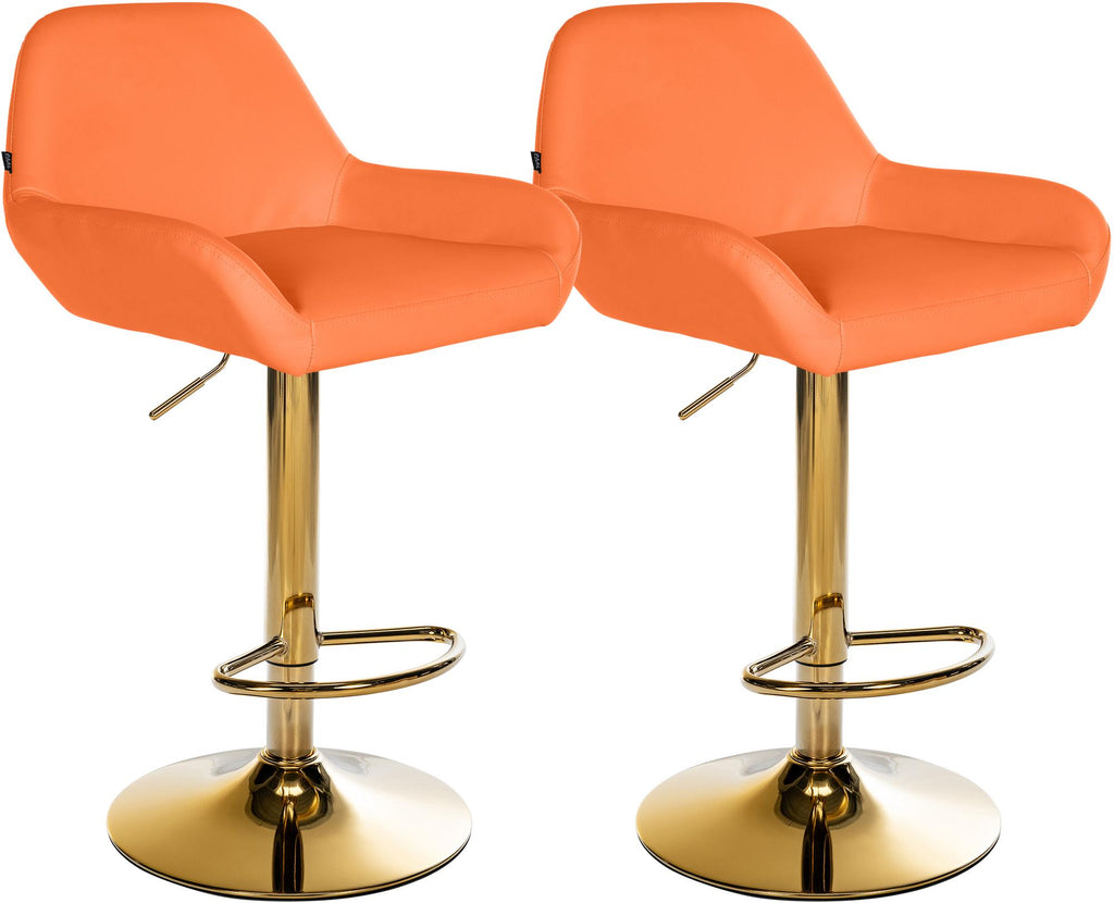 2-pack barstol Braga guld konstläder