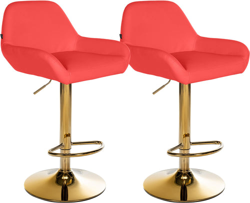 2-pack barstol Braga guld konstläder