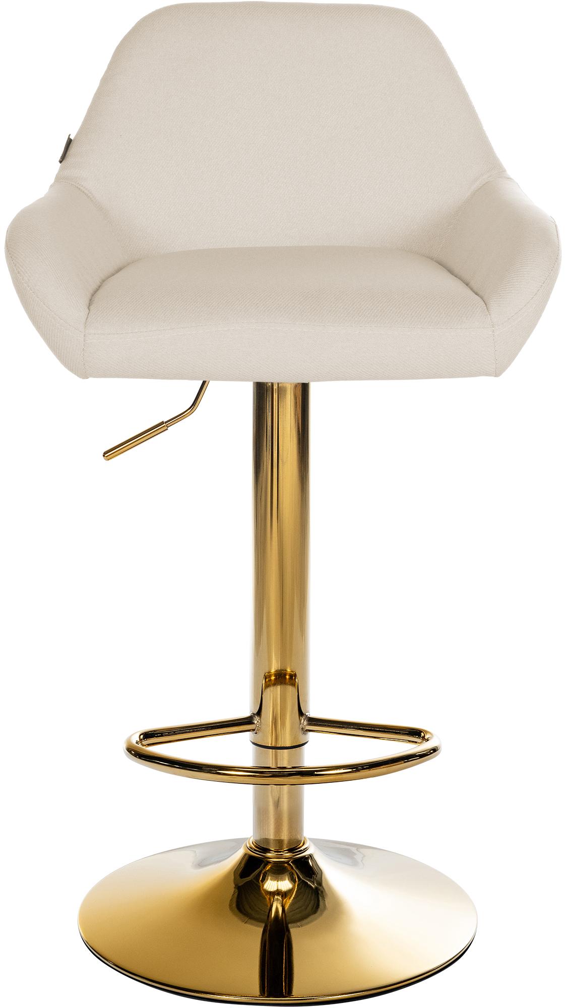 2-pack barstol Braga guld tyg