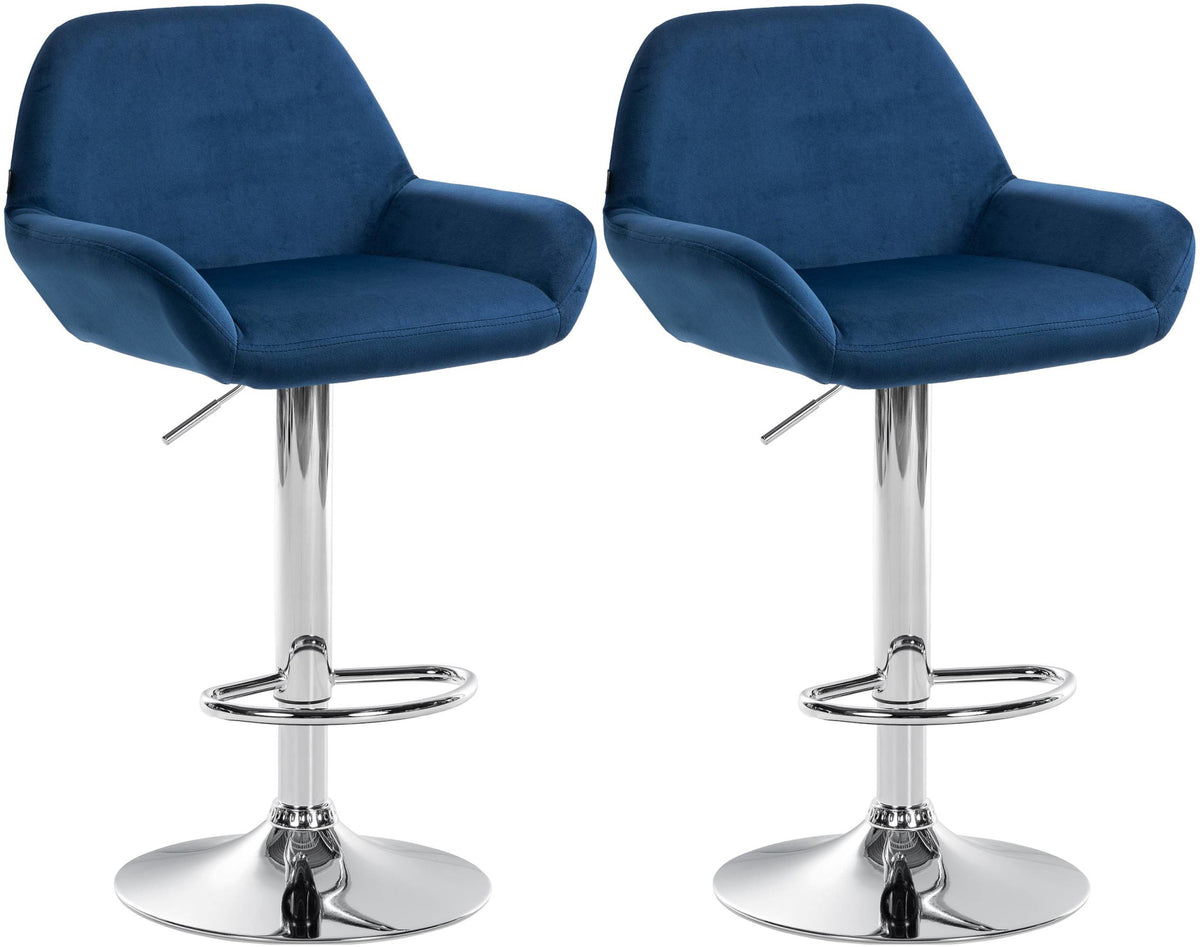 2-pack barstol Braga sammet