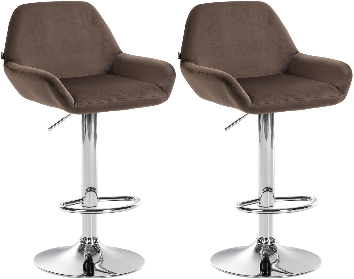 2-pack barstol Braga sammet
