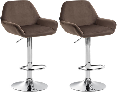 2-pack barstol Braga sammet