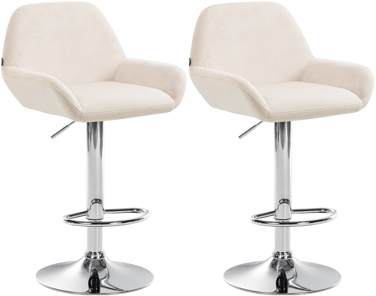 2-pack barstol Braga sammet