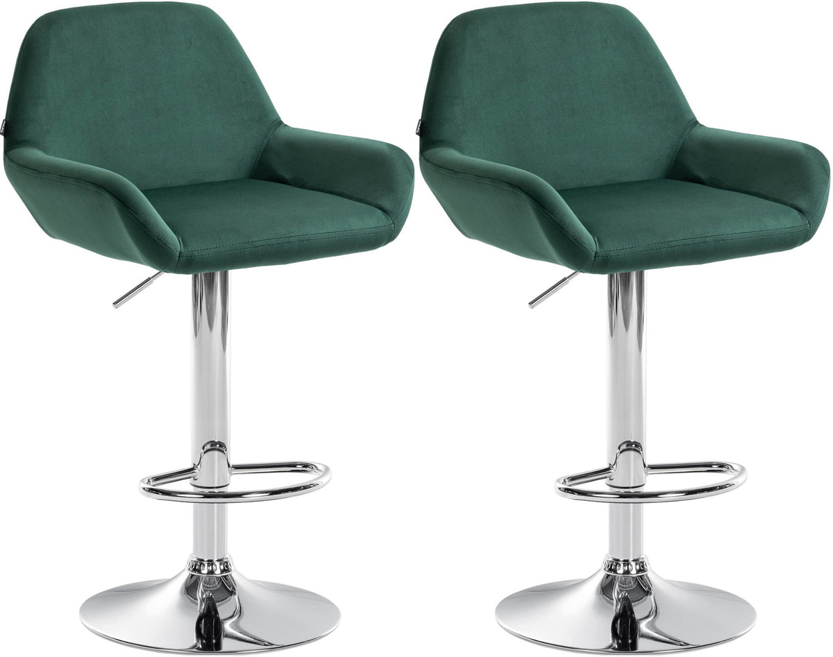 2-pack barstol Braga sammet