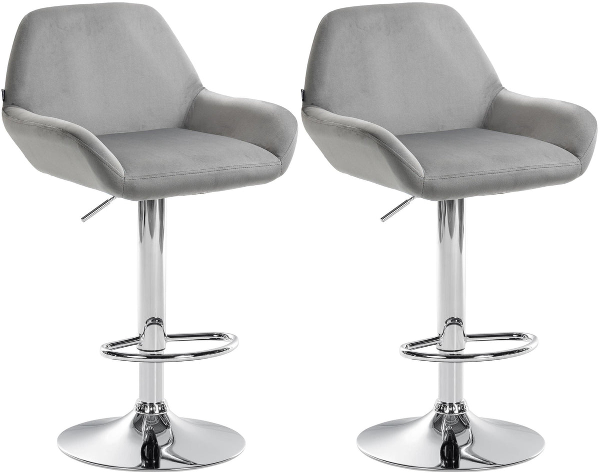 2-pack barstol Braga sammet