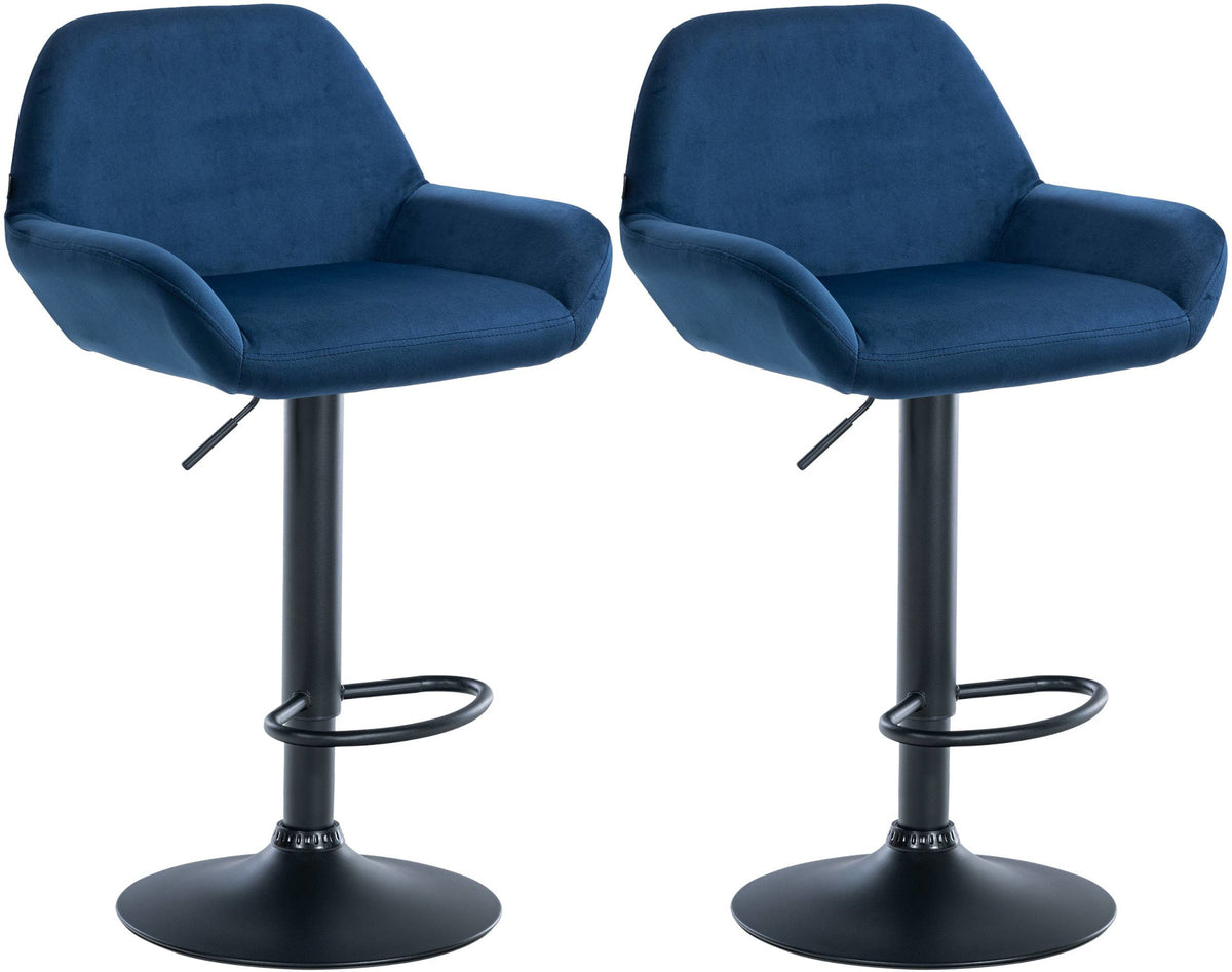 2-pack barstol Braga sammet