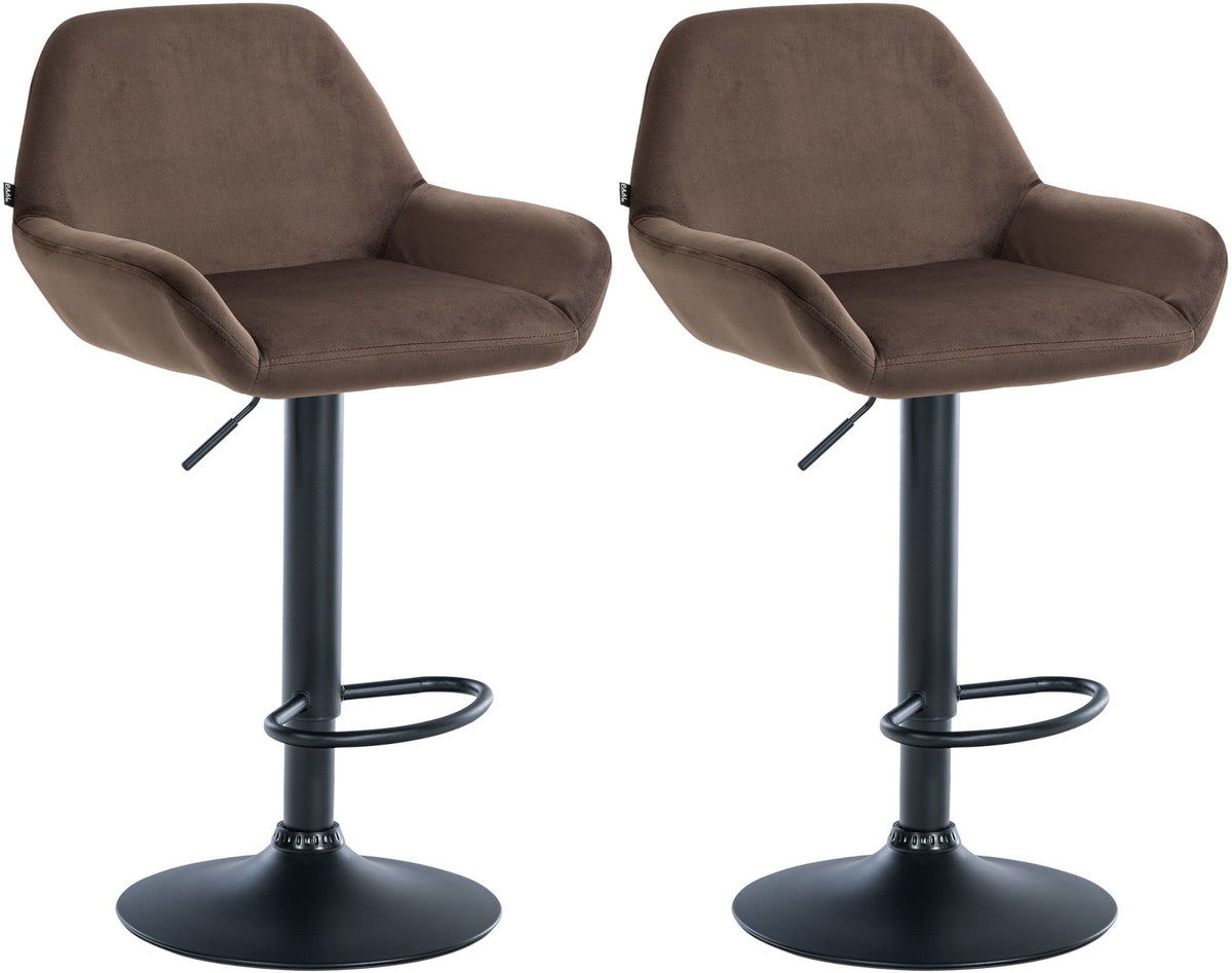 2-pack barstol Braga sammet